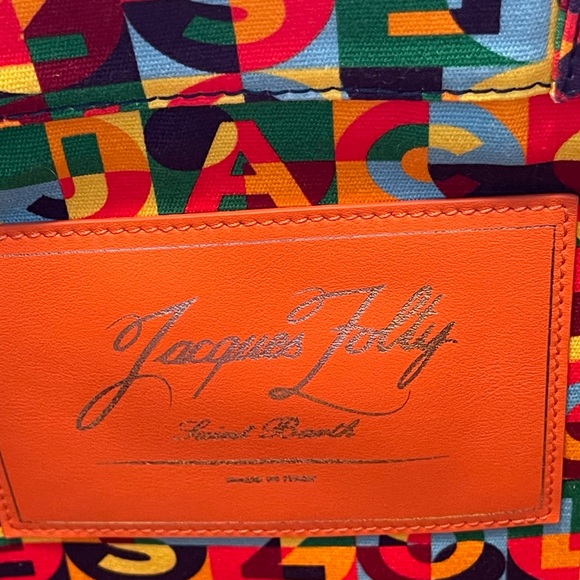 Jacques Folty Colorful Logo Tote Bag - Picture 3 of 7